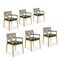 Dine Out Outside Chairs in Teak, Rope and Fabric by Rodolfo Dordoni for Cassina, Set of 6 2