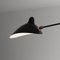 Black 2 Fixed Arms Ceiling Lamp by Serge Mouille, Image 4