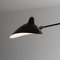 Lampada da soffitto nera a due braccia di Serge Mouille, Immagine 4