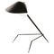 Lámpara trípode Mid-Century moderna en negro de Serge Mouille, Imagen 1