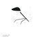 Mid-Century Modern Dreibein Lampe in Schwarz von Serge Mouille 6