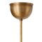 Pendant Globe Raw Brass Clear Glass Ceiling Lamp from Konsthantverk 5