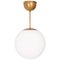 Glob Brass D20 Ceiling Lamp from Konsthantverk 1