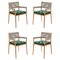 Dine Out Outside Chairs in Teak, Rope and Fabric by Rodolfo Dordoni for Cassina, Set of 4, Image 1