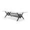 Model 056 Capitol Complex Table Black Stained Wood and Glass by Pierre Jeanneret for Cassina 2