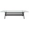 Model 056 Capitol Complex Table Black Stained Wood and Glass by Pierre Jeanneret for Cassina 1