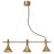 Megafon 3-Raw Brass Ceiling Lamp by Jesper Ståhl for Konsthantverk 1