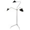 Black 3 Rotating Arms Floor Lamp by Serge Mouille 1