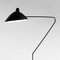 Lámpara de pie giratoria de 3 brazos en negro de Serge Mouille, Imagen 6