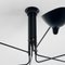 Mid-Century Modern Black Ceiling Lamp with Six Rotating Arms by Serge Mouille, Image 4