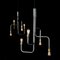 Große Strapatz Deckenlampe aus schwarz oxidiertem Stahl von Sabina Grubbeson für Konsthantverk 5