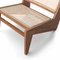 Kangaroo Low Armchair in Wood & Woven Viennese Cane by Pierre Jeanneret for Cassina 6