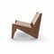 Kangaroo Low Armchair in Wood & Woven Viennese Cane by Pierre Jeanneret for Cassina 3