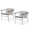 Lc1 Chairs by Le Corbusier, Pierre Jeanneret & Charlotte Perriand for Cassina, Set of 2 2