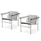 Lc1 Chairs by Le Corbusier, Pierre Jeanneret & Charlotte Perriand for Cassina, Set of 2, Image 2