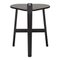 Bronco Black Lacquered Wood Stool by Guillaume Delvigne, Image 1