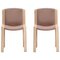 Chairs 300 in Wood and Kvadrat Fabric by Joe Colombo, Set of 2 1