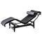 Lc4 Black Chaise Lounge by Le Corbusier, Pierre Jeanneret & Charlotte Perriand for Cassina 1