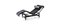 Lc4 Black Chaise Lounge by Le Corbusier, Pierre Jeanneret & Charlotte Perriand for Cassina 2