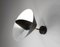 Black Saturn Wall Lamp by Serge Mouille 3