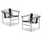 Lc1 Chairs by Le Corbusier, Pierre Jeanneret & Charlotte Perriand for Cassina, Set of 2 3