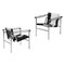 Lc1 Chairs by Le Corbusier, Pierre Jeanneret & Charlotte Perriand for Cassina, Set of 2 1