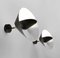 Mid-Century Modern Black Saturn Wall Lamps by Serge Mouille, Set of 2 3