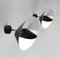 Mid-Century Modern Black Saturn Wall Lamps by Serge Mouille, Set of 2 2