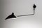 Black One Rotating Straight Arm Wall Lamp by Serge Mouille 2