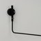 Black One Rotating Straight Arm Wall Lamp by Serge Mouille 5