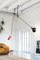 Cinquanta White, Black & Black Suspension Lamp by Vittoriano Vigano for Astep, Image 5