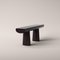 Wood Console Table with Dark Eggplant Color by Aldo Bakker 3