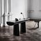 Wood Console Table with Dark Eggplant Color by Aldo Bakker 12