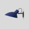 Vv Cinquanta Black and Blue Wall Lamp by Vittoriano Viganò for Astep 2