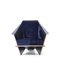 Limited Edition Blue Taliesina Armchair by Frank Lloyd Wright for Cassina 2