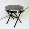 Mid-Century Modern Ebony and Silver Side Table, Image 4