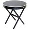 Mid-Century Modern Ebony and Silver Side Table, Image 1