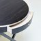Mid-Century Modern Ebony and Silver Side Table, Image 10