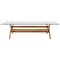 056 Capitol Complex Table Wood and Glass by Pierre Jeanneret for Cassina, Image 1