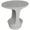Atlas Carrara White Marble Side Table by Adolfo Doubt 2