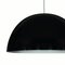 Large Sonora Black Suspension Lamp by Vico Magistretti for Oluce 2