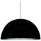 Large Sonora Black Suspension Lamp by Vico Magistretti for Oluce 1