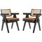 Model 051 Capitol Complex Office Chairs with Cushions by Pierre Jeanneret for Cassina, Set of 2, Image 1