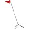 Vv Cinquanta Red and Black Floor Lamp by Vittoriano Viganò for Astep 1