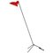 Vv Cinquanta Red and Black Floor Lamp by Vittoriano Viganò for Astep, Image 1