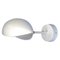 Mid-Century Modern White Eye Wall Lamp by Serge Mouille, Image 1