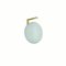 Soto Wall Lamp Alba Opaline Glass and Brass by Mariana Pellegrino for Oluce 4