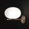 Soto Wall Lamp Alba Opaline Glass and Brass by Mariana Pellegrino for Oluce 5