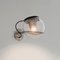 Lampada da parete The Globe in vetro soffiato trasparente di Joe Colombo per Oluce, Immagine 3