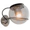 Wall Lamp the Globe Transparent Blown Glass by Joe Colombo for Oluce 1